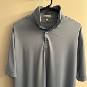 Peter Millar Men's Light Blue Polo Shirt